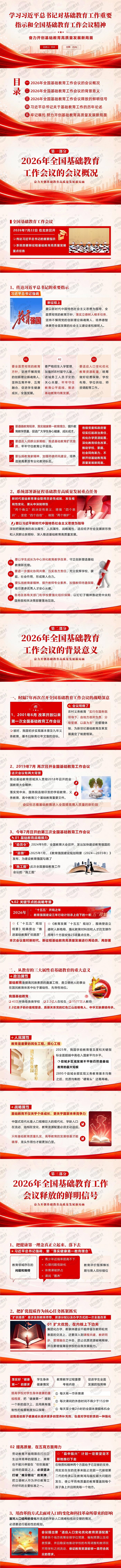 学习贯彻对基础教育工作重要指示和全国基础教育工作会议精神 奋力开创基础教育高质量发展新局面 PPT课件