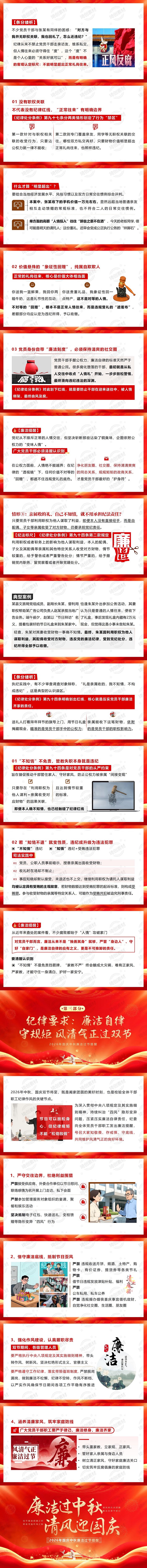 2026年中秋国庆廉洁过节提醒：廉洁过中秋 清风迎国庆 廉洁警示教育PPT课件