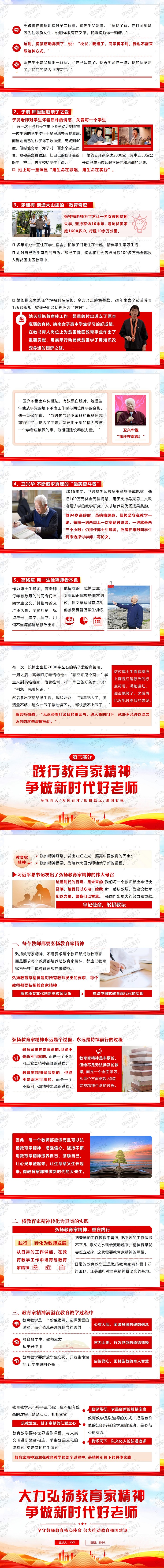 大力弘扬教育家精神 争做新时代好老师 PPT课件 坚守育人初心、践行使命担当 将教育家精神内化于心、外化于行