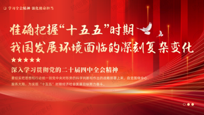 学习党的二十届四中全会精神 准确把握“十五五”时期我国发展环境面临的深刻复杂变化 PPT课件